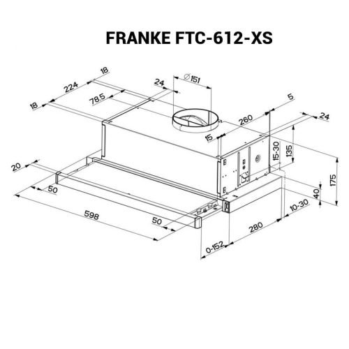 Skede Teknike FRANKE FTC-612-XS